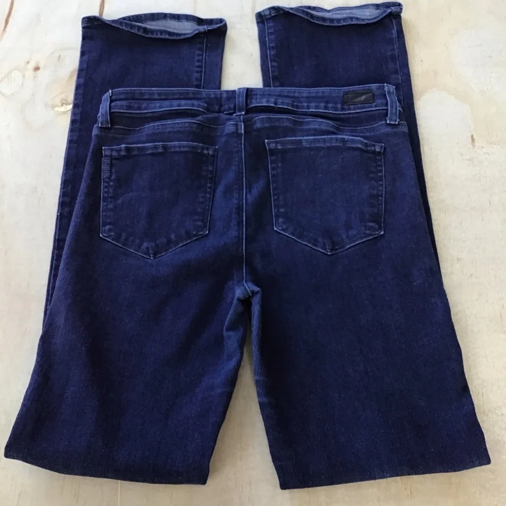 PAIGE Manhattan Baylor Dark Indigo Boot Cut Jeans - Picture 6 of 15